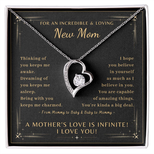 New Mom - Infinite Love, Forever Love Necklace